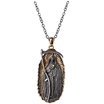 Santa Muerte Necklace Mexican Folklore 