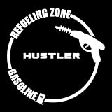 ハスラー HUSTLER タンクカバー ステッカー フューエルリッド 車 給油口 デカール 汎用 耐熱ファッション 1枚 (白, ハスラー HUSTLER)