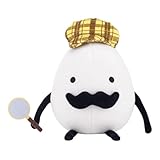 卵のぬいぐるみ - たまごぬいぐるみ - 探偵の卵のぬいぐるみ 7.1インチ漫画ぬいぐるみ 装飾枕 ソフトゲーム人形 寝室 ソファ 車の装飾