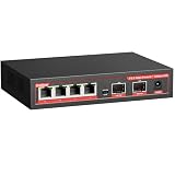 6ポート2.5Gスイッチ、4×2.5Gポート + 2×10G SFPイーサネットスイッチ、60Gbps、プラグアンドプレイ、ファンレスメタル、VLAN、ライトニングプロテクション、ゲーム/NAS/4K/8Kストリーミング(IEEE 802.3)。