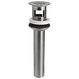Mountain Plumbing 730BRN Lavatory Grid Drain with Overflow, Brushed Nickel by Mountain Plumbing
