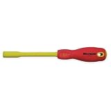 Westward 1YXK9 Insulated Nut Driver, Hollow, 1/4 In by WestWard Tools