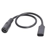 5.5 X 2.1 メス - Type-C USB 3.1 メス コンバータ Type C 電源コネクタ アダプタ 5V3A Type-C メス - 5.5x2.1 メス ケーブル 5521 - Type-C コネクタ電源コード 5.5x2.1mm アダプタ USB C