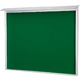 新協和 アルミ屋外掲示板(壁付型)900×1800×40 レザーグリーン メーカー直送品 代引不可 SK-6020-3