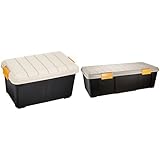 『 ボックス RVBOX 600 カーキ/ブラック 幅61.5×奥行37.5×高さ33cm』と『 ボックス RVBOX 900D カーキ/ブラック 幅90ｘ奥行40ｘ高さ28cm』のセット