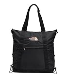 The North Face Borealis Laptop Tote Backpack, TNF Black Heather/Burnt Coral Metallic, One Size