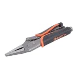 Tactix 200509 Long Nose Locking Plier, 235mm/9-1/2-Inch, Black/Orange [並行輸入品]