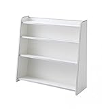 (日本製 完成品でお届け) ソフト素材 全ての角にソフト素材ＥＶＡ樹脂使用 本棚 (joy) スリムタイプ ホワイト