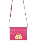 Sulella London Pink mini crossover signature lock detachable shoulder strap SAYA Handbag