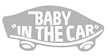 【全16色】人気!ベイビー イン カー ステッカー!Baby in car Sticker /車用/シール/ Vinyl/Decal /バイナル/デカール/ステッカー/BIC-2 (シルバー) [並行