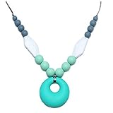 生えかけネックレス、anicleベビーTeething授乳ネックレスMom Wearマルチカラー授乳赤ちゃん手作り授乳ビーズ安全縄目シルクロープ