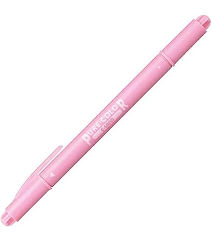 Amazon.co.jp: 三菱鉛筆 水性サインペン ピュアカラーF 中字+極細 うす