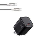 Panashield 30W iPhone 充電器 タイプC 急速充電器 240Wシリコン Type-Cケーブル付き（1.5M）ACアダプター 小型 軽量 GaN窒化ガリウム 低温 折りたたみプラグ PSE技術基準適合 iPhone17/16/15/14/13/12/11シリーズ Android スマートフォン その他USB-C機器対応 ブラック
