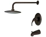 MR Direct 750-orb Oil Rubbed Bronze 3 Piece Rain Head Shower Set [並行輸入品]