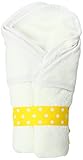 AM PM Kids! Hooded Towel, White with White Trim by AM PM Kids!