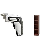 『電動ドライバー 充電式 RD110-W ホワイト』と『ラック スペースフィット 幅25×奥行29×高さ120cm ウォールナット S-SFR1225』のセット