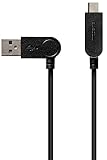エレコム USB Type-C ケーブル [ USB-A & USB-C ］ 15W 1.2m 2.0 スイングコネクタ 左右90度回転 【 Xperia Galaxy AQUOS OPPO Pixel 等対応】 ブラック MPA-ACSW12BK
