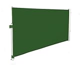 ウィンドブレイク サイドオーニング　（1.58ｍ 手動格納式　グリーン） - Awning1235