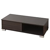 山善(YAMAZEN) テレビ台 ローボード 引き戸 幅93 ダークブラウン ITV-9040(DBR)