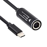 Cablecc 7.4x5.0mm 入力 DC ジャック - USB-C Type-C 電源プラグ充電ケーブル PD 9V 15V 20V 65W ラップトップ電話用