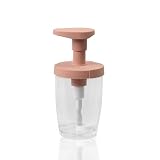 DOLCE シャンプー ボディ ソープ 詰め替えボトル ピンク 380ml コンパクト ディスペンサー 広口 大容量 おしゃれ シール付き 4589690640995 Lindpark PK380