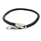 Vosarea 0.5m 16角100Aヘビーデューティーカーブースタージャンパーグランドケーブル（黒）