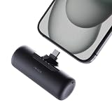iWALK モバイルバッテリー USB-C直挿し タイプc 4500mAh 最大15W 超小型 軽量 ケーブル不要 iPhone 17/16/15対応 ブラック
