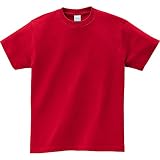 [クインテット] 5.6oz スタンダード無地 クルーネックTシャツ 半袖 無地tシャツ 厚地36-00085-cvt (035:ガーネットレッド, M)