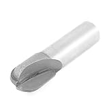 uxcell U溝ルータービット　ウンドノーズルータビット　切削ツール　デュアルフルート　グレー　12.8mm x 16 mm