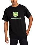 John Deere メンズ 商標ロゴ コア・ショート・スリーブTシャツ  US サイズ: Large カラー: ブラック