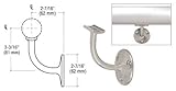 C・R・Laurence hr15tbs CRL BrushedステンレスサーフェスマウントHand手すりブラケットfor 1 – 1 / 2 "チューブ