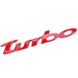 Goods Land 【 3D メタル 】 汎用 TURBO ステッカー ターボ 立体 車 車用 デカール シール かっこいい 文字 ロゴ おしゃれ スポーツ レーシング 英語 バイク GD-TBST-RD