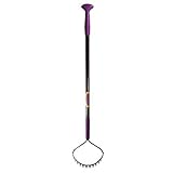 Radius Garden 60103 Ground Hog Clean-Up Metal Rake, Mini, Purple [並行輸入品]