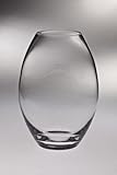 Majestic Gifts T-750-8 Classic clear 7.75 in. High Quality Glass Thick Barrel Vase