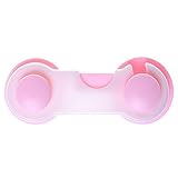 ベビーガード ストッパー 引き出し 耐震ラッチ ストッパー ロック 扉 地震対策 いたずら防止 安全ロック ベルト防災子供 安全ロック　10個セット　 (ピンク)