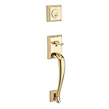 Baldwin Reserve dcnapxcurltsr003sダブル円柱Napa Handleset with Left Handカーブレバーと従来の正方形ローズwith SmartKey Lif