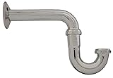 PlumBest P38004R2 Brass P-Trap, Chrome, 1 1/2-Inch [並行輸入品]