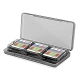 MUFUSHAN 3DS ゲームソフト 収納ケース 6枚収納 ミニ コンパクト カードホルダー DS/2DS/3DS対応 ゲームカード 保護 携帯 収納ボックス クリアブラック