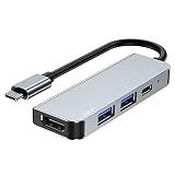 LOOF 4ポートハブ USB Type-C 4in1 HDMI ハブ 【 4K HDMI x1 PD Type-C x1 USB 3.0 x1 USB 2.0 x1 】 高速転送 USB3.0 変換アダプタ 4K HDMI 薄型 小型 コンパクト 高性能 映像出力 PD タブレット ノートパソコン ノートPC iPad mini Pro Surface サーフェイス