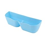 uxcell 家 プラスチック 壁取り付け 靴 スリッパー ホルダー ラック 保存 整理器 ブルー 25 x 6.8 x 7.3cm