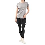 [フィラ] 水陸両用フィットネスウェア 水着 3点セット 半袖Tシャツ+ショートパンツ+レギンス 312061N レディース M