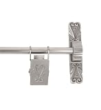 Brass Elegans 36TH1-PWT 36-Inch Pewter Finish Victorian Collection Solid Brass Tapestry Hanger with 