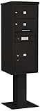 Salsbury Industries 3411s-02blk 4 C Pedestalメールボックス、ブラック