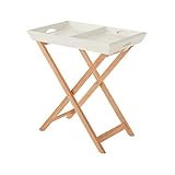 取り外してトレイにもなる２ＷＡＹテーブル ホワイト×ナチュラル