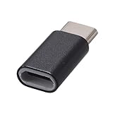 【Switch Lite対応】 CYBER ・ microUSB-TypeC変換コネクター ( SWITCH 用) ブラック - Switch