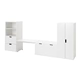 IKEA(イケア) STUVA ホワイト/ホワイト 59877809 収納コンビネーション ベンチ付き、ホワイト、ホワイト