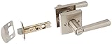 Baldwin 353SPL SQR 15 CP 6AL Prestige Spyglass Bed/Bath Lever, Satin Nickel Baldwin [並行輸入品]
