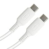 KYOHAYA C to C ケーブル PD Power Delivery 対応 USB Type C-Type C 充電ケーブル やわらかい ソフトタイプ シリコン タイプC ケーブル 最大60W（20V/3A） 急速 急速充電 USB2.0 480Mbps 1.2m データ転送 CONNECT GEAR FLEX-CC JKYCC120WH (スノー ホワイト)