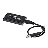 F Fityle MSATA →USB 3.0外部SSDエンクロージャコンバーターケース　ケーブル付き　ポータブル　全2色 - 黒