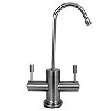 Westbrass D2051-07 Contemporary Hot/Cold Dispenser with Contemporary Two Handle Hot and Cold Water D